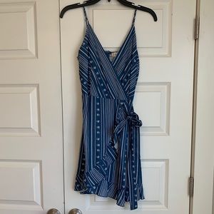 Altar’d Stare blue wrap dress